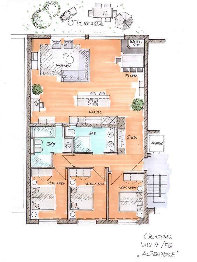 Chalet Alpenrose 134Qm Am Golfplatz Oberstaufen Luaran gambar